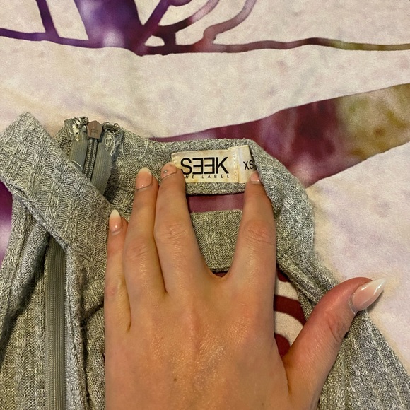 Gray SEEK the Label knit Bodysuit - Picture 8 of 8